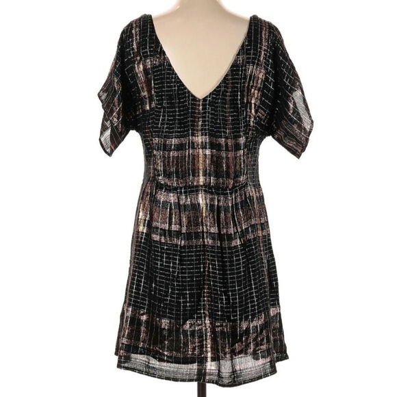 Free People Metallic Barcelona Mini Shift Small Dress - Picture 3 of 5